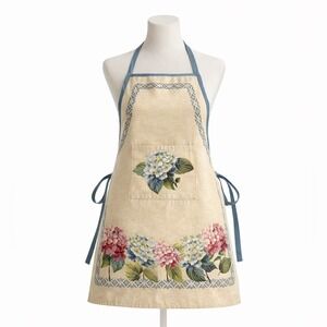 Emme Jacquard Gobelin StyleTapestry Kitchen Apron Portugal Cottage Pocket New